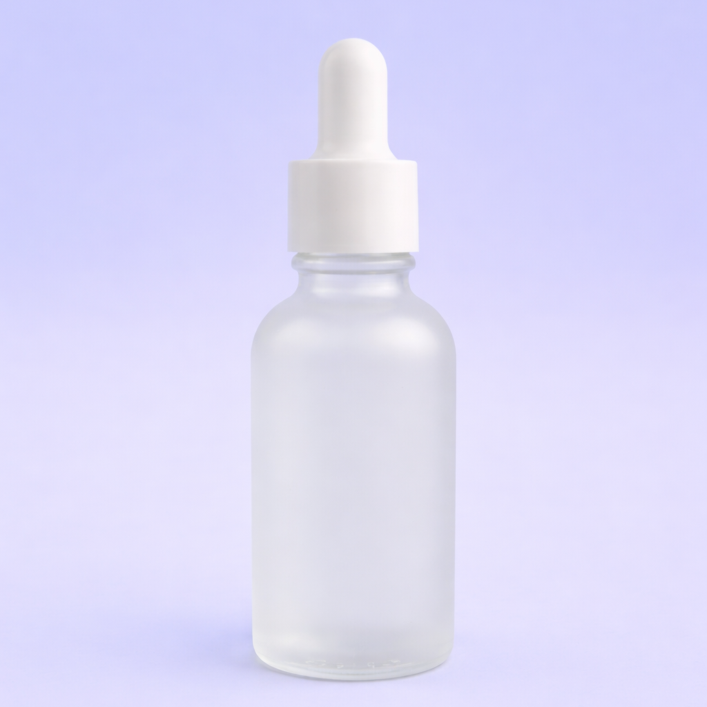 Frosted glass bottle - private label skin care