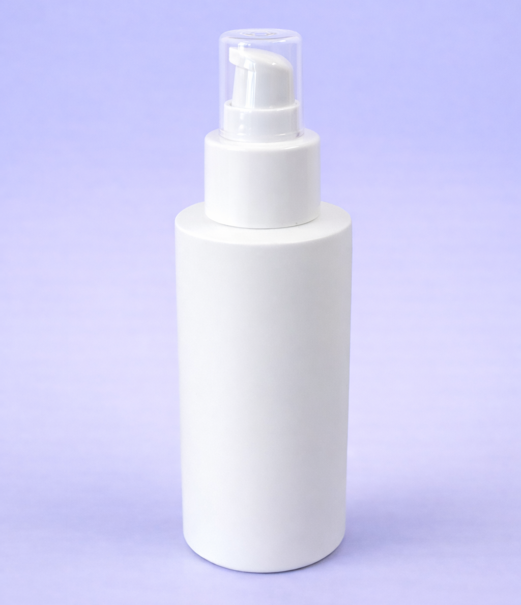 125 mL Treatment Pump White with Cap - Private Label Skin Care