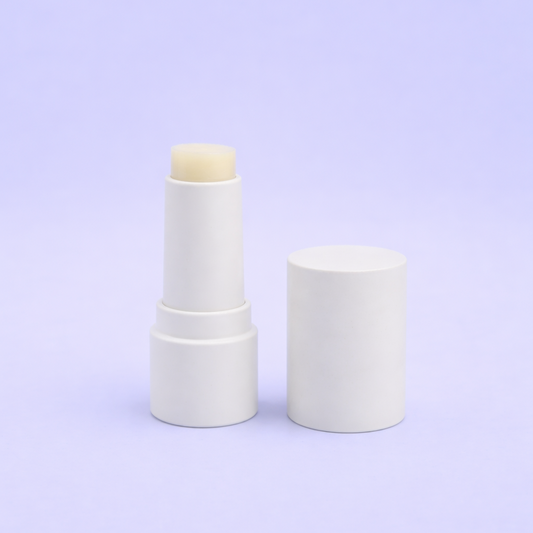 White Lip Balm Twist Tube Private Label Skincare