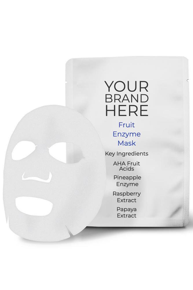 Fruit Enzyme Sheet Mask-Cellular Cosmetics Private Label Skin Care Australian Cosmetic Manufacture